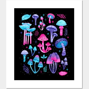 Enchanted Mushrooms Posters and Art